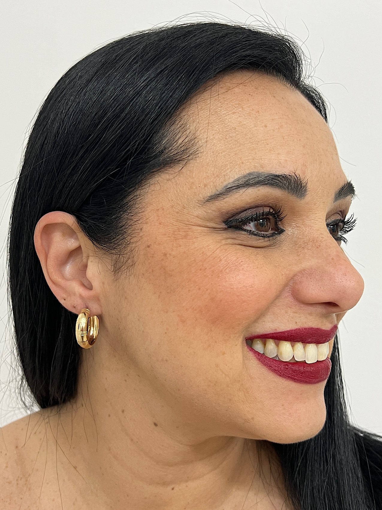 Argola Folheada a Ouro 1625