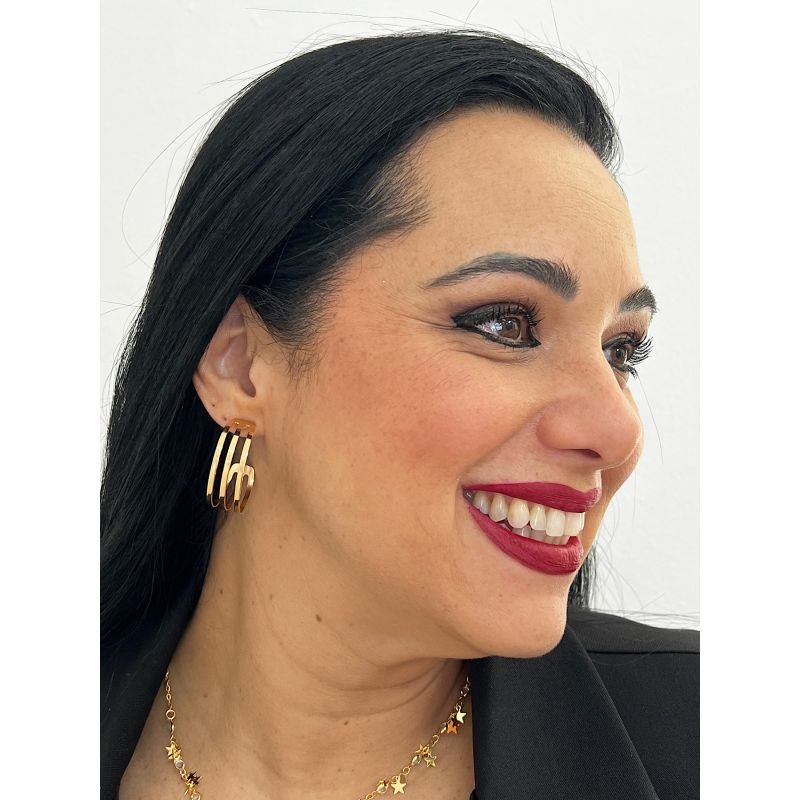 Argola Folheada a Ouro 1641