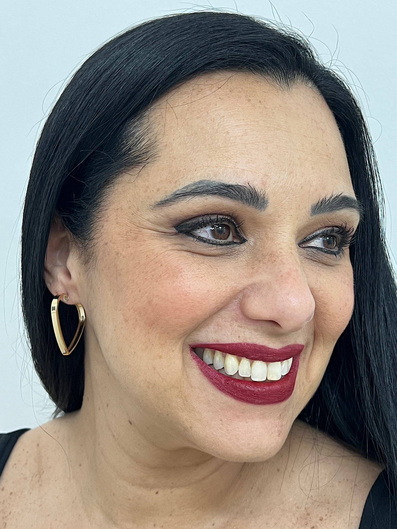 Argola Folheada a Ouro Coração 1649