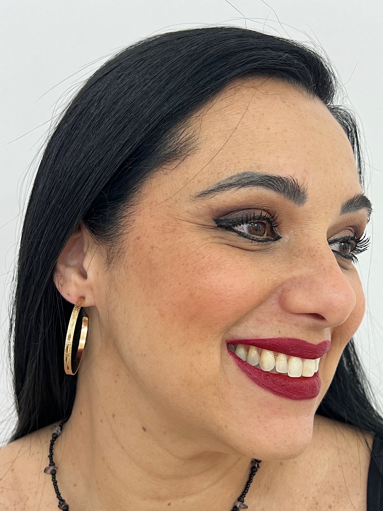 Argola Folheada a Ouro G 1687