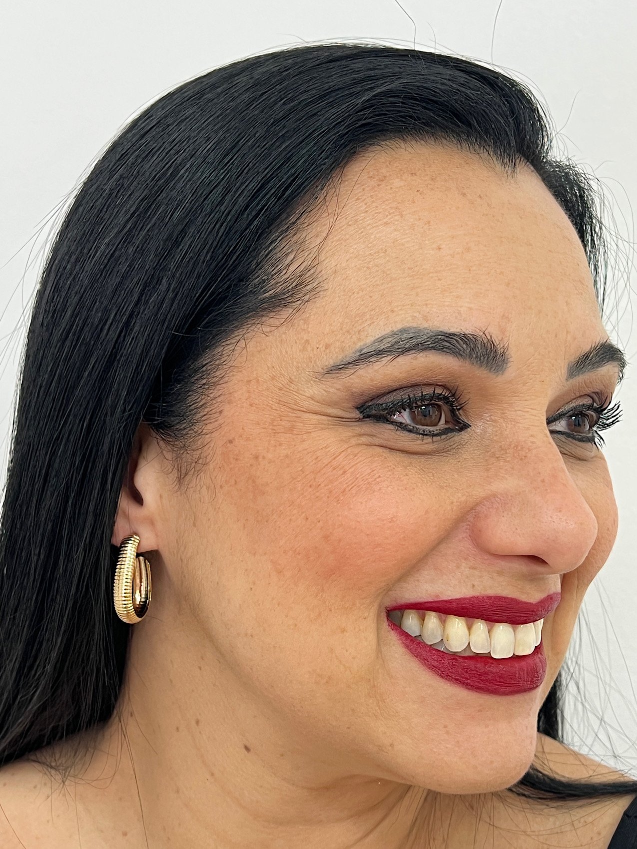 Argola Folheada a Ouro Gota P 1671