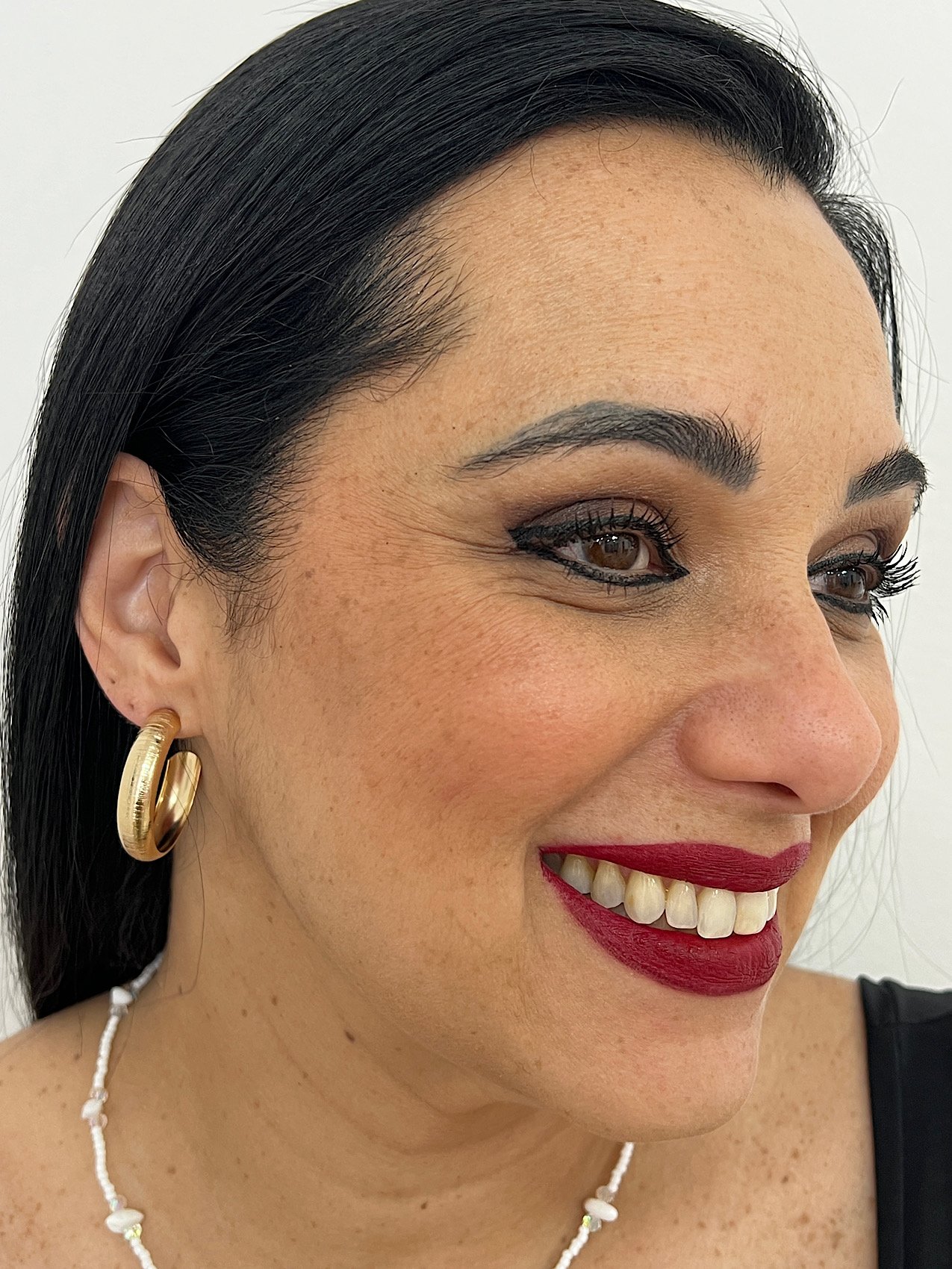 Argola Folheada a Ouro M 1645