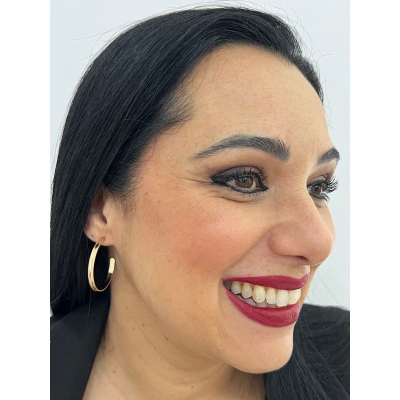 Argola Folheada a Ouro M 1685