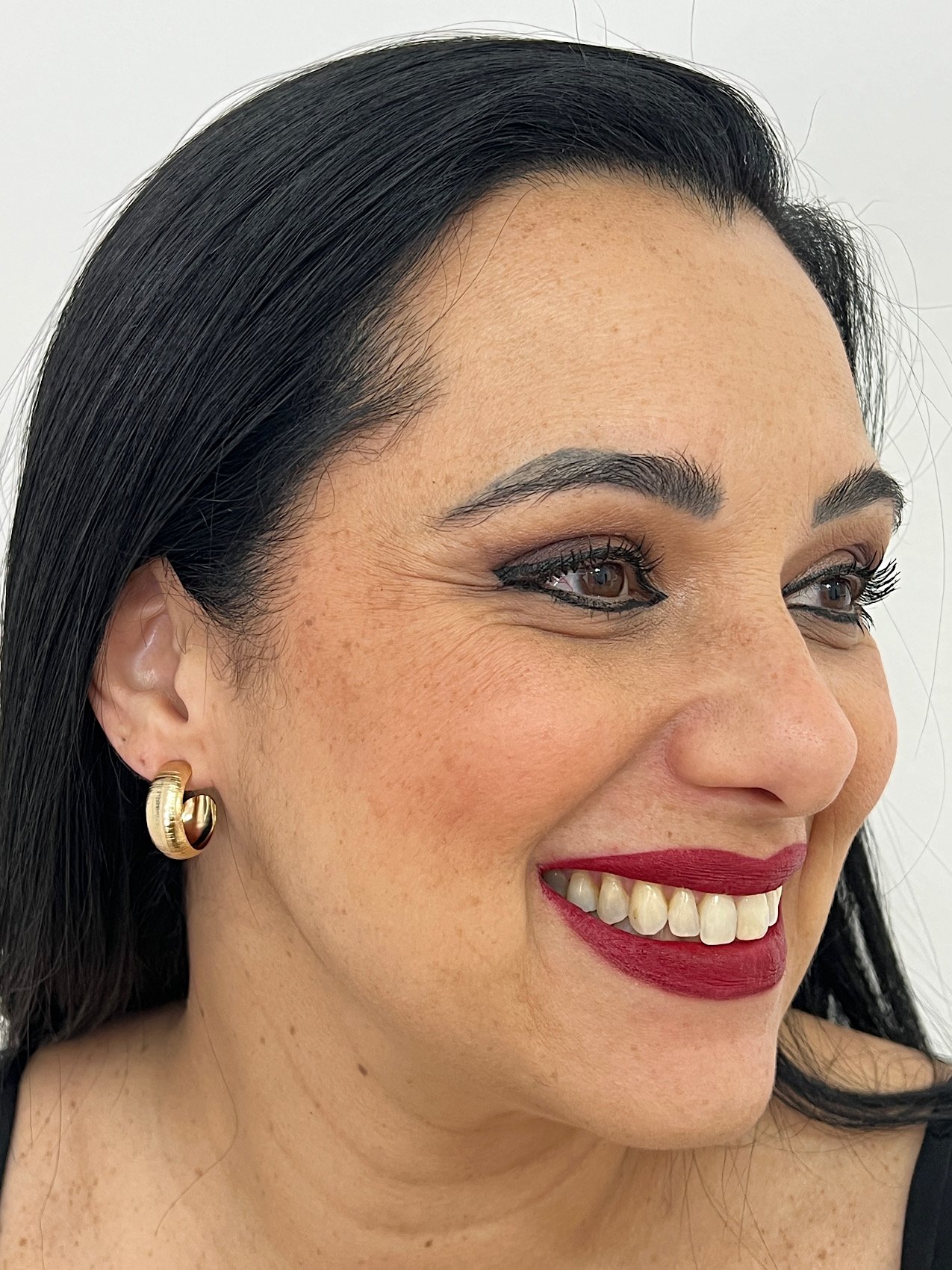 Argola Folheada a Ouro P 1643