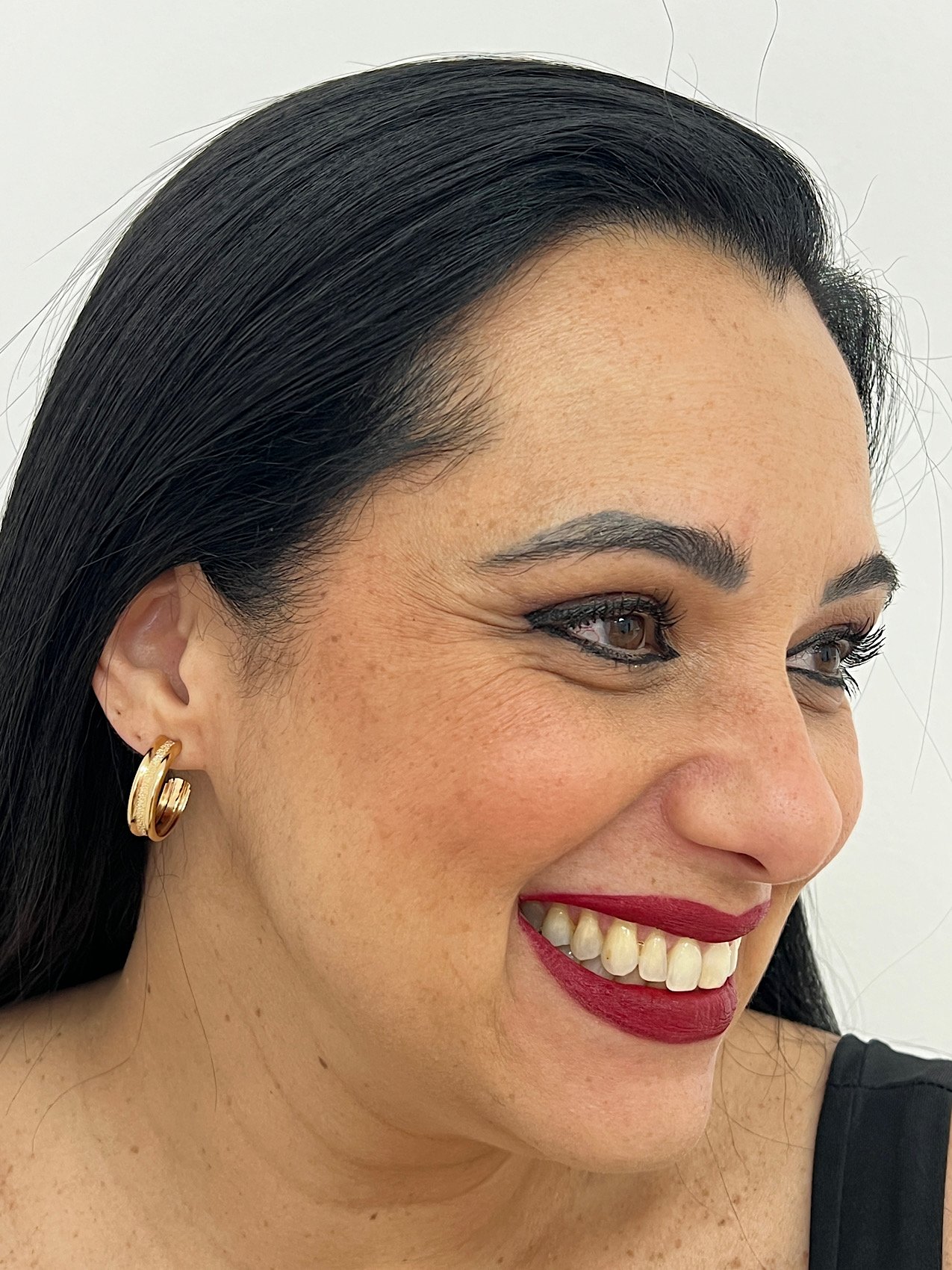 Argola Folheada a Ouro P 1679