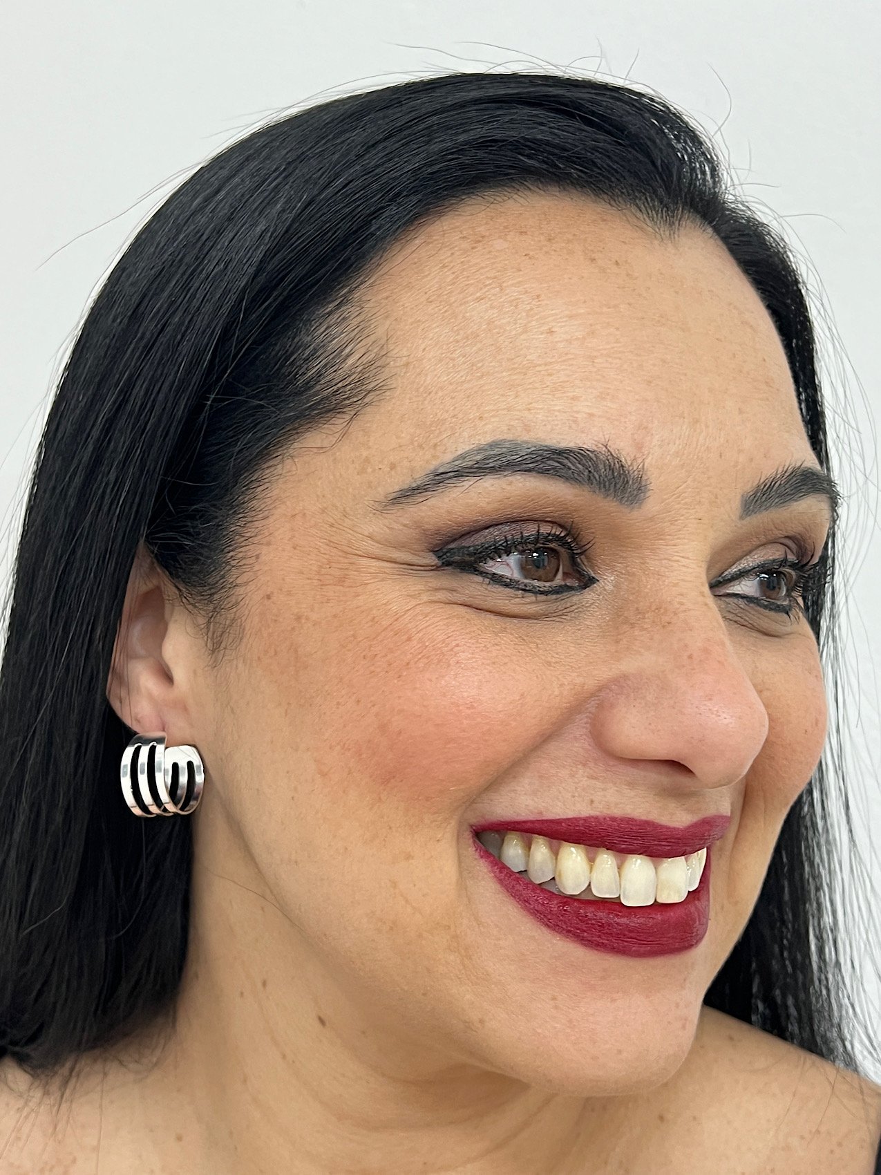 Argola Folheada a Prata 1638