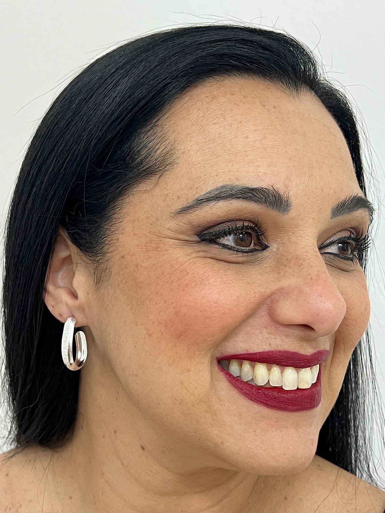 Argola Folheada a Prata 1660