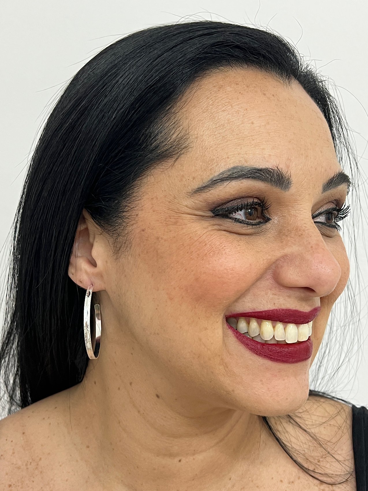 Argola Folheada a Prata G 1686