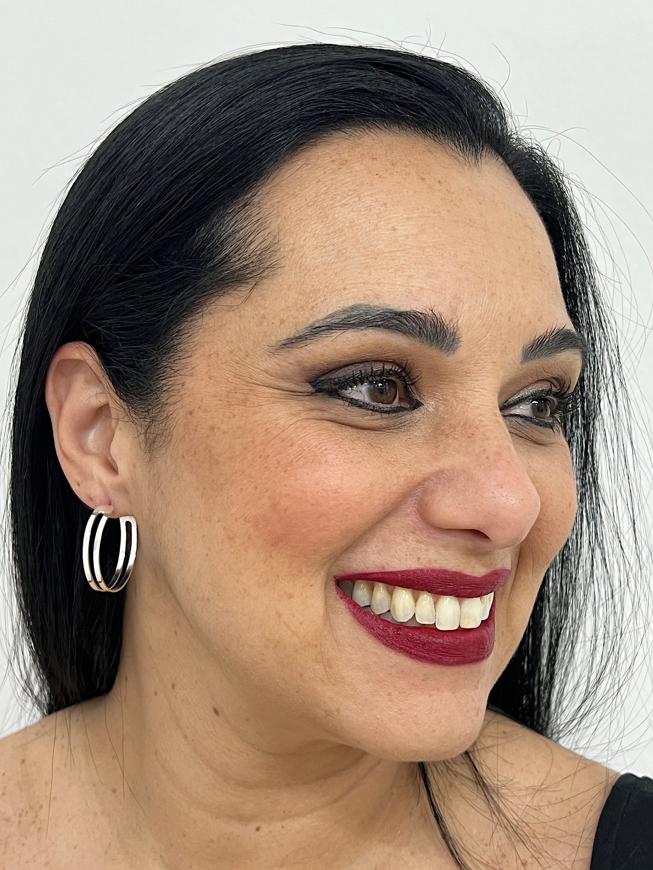 Argola Folheada a Prata M 1674