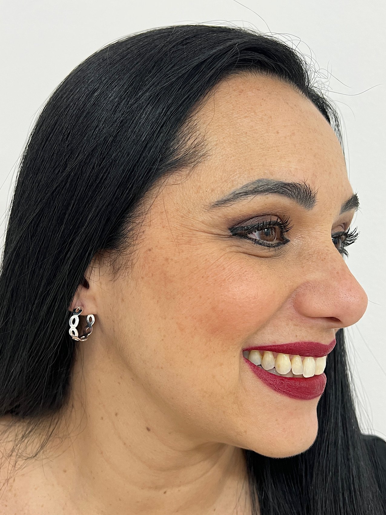 Argola Folheada a Prata P 1608