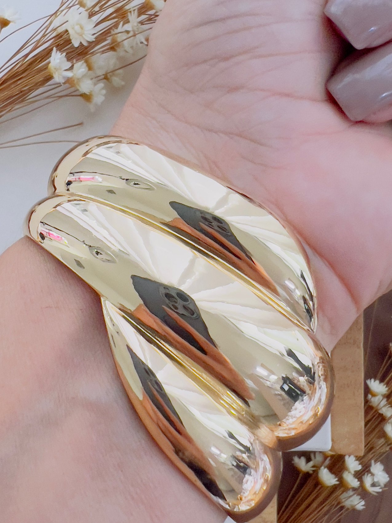 Bracelete Bijuteria Dourado 7868