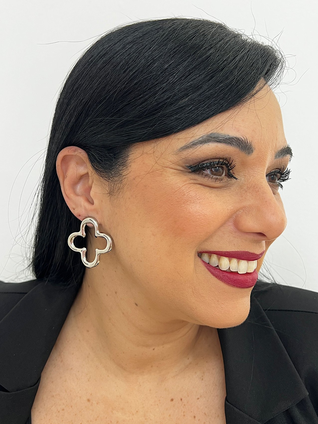 Brinco Bijuteria Prata Virginia 4342