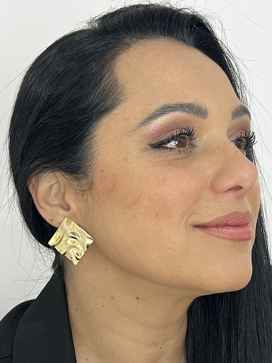 Brinco Folheado a Ouro 186