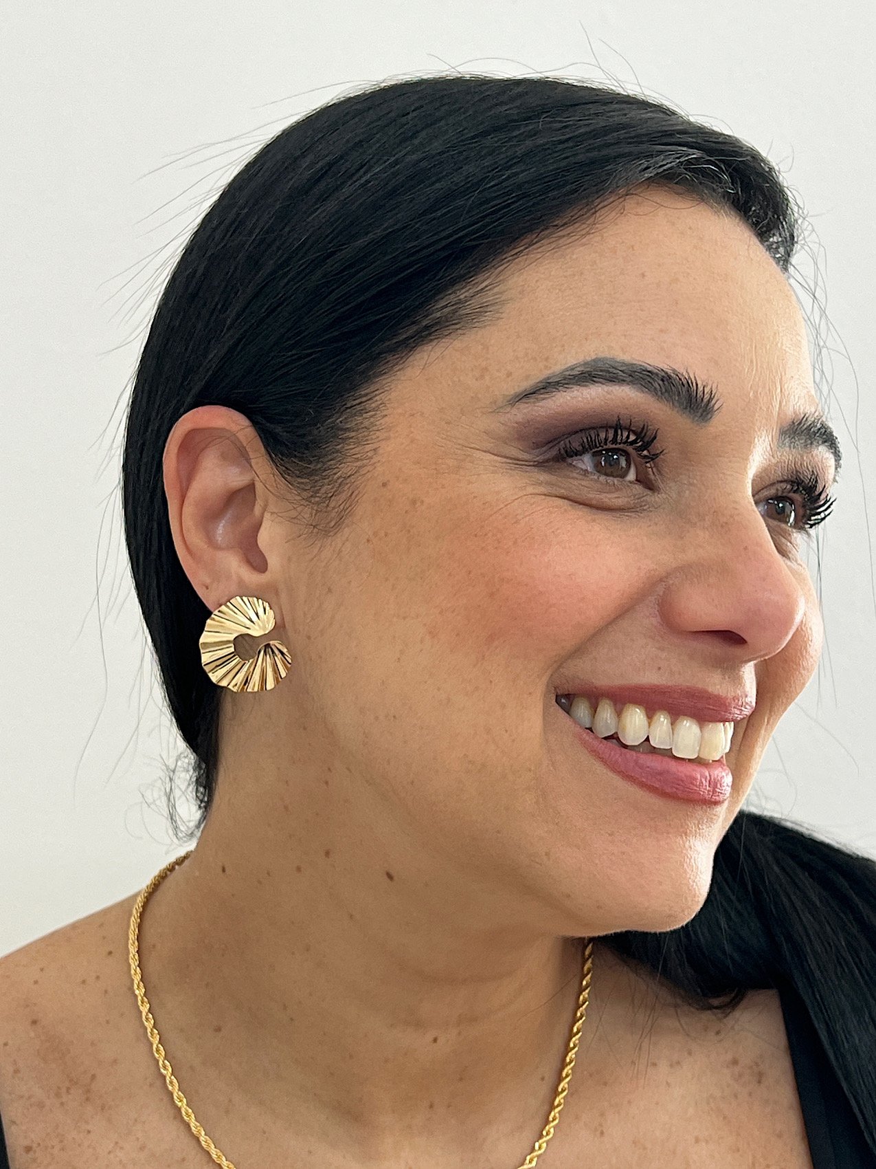 Brinco Folheado a Ouro 216