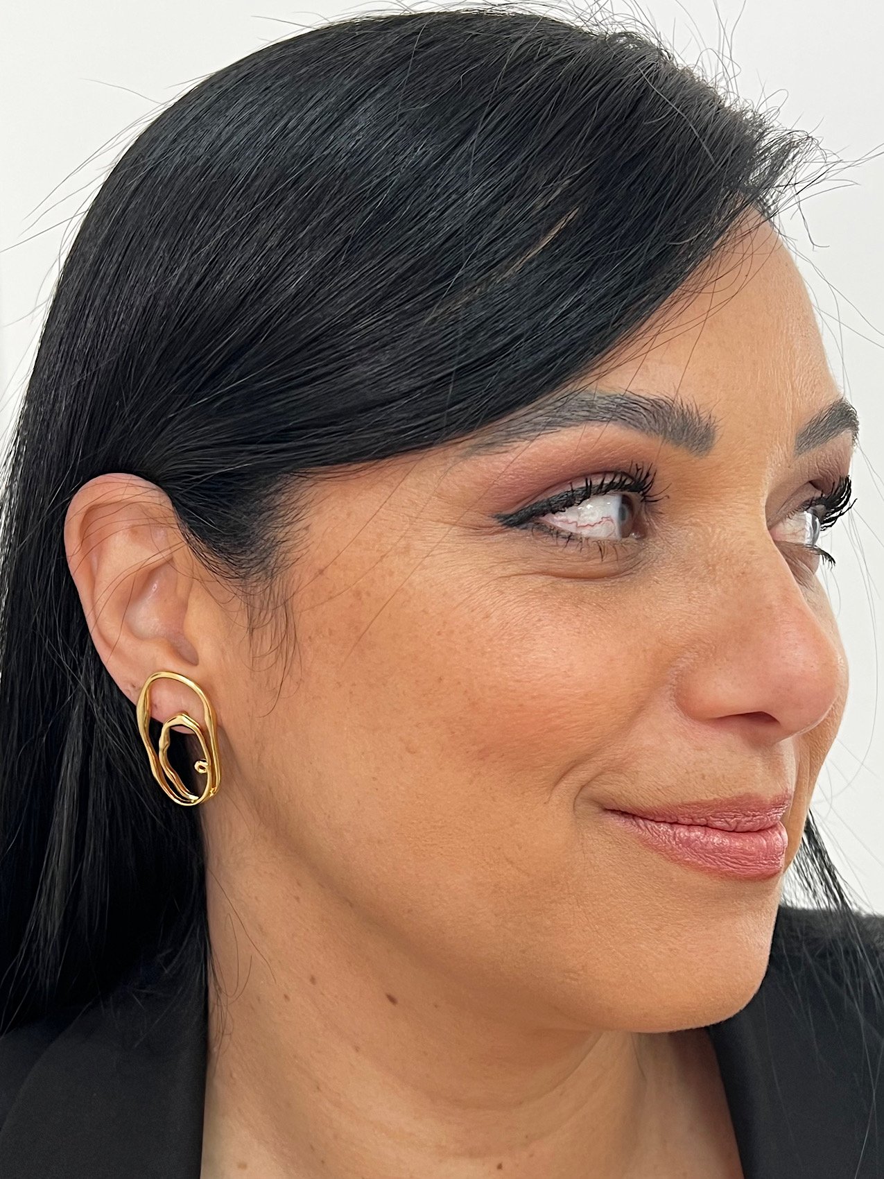 Brinco Folheado a Ouro 296