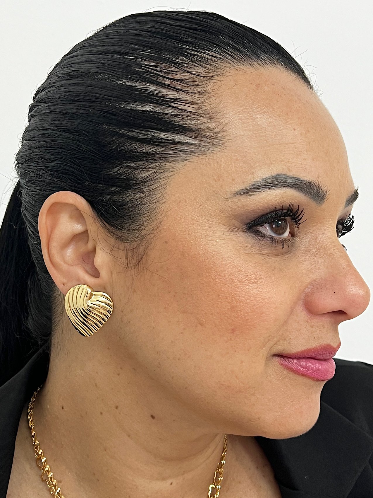 Brinco Folheado a Ouro Coração 401