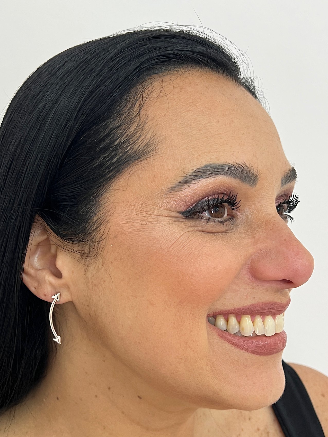 Brinco Folheado a Prata Flecha 311