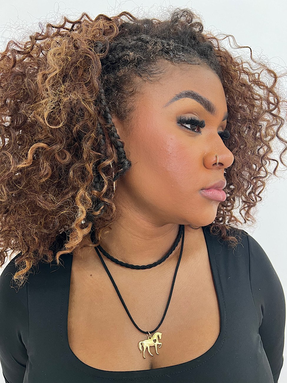 Choker Courinho Preto Cavalo 2326