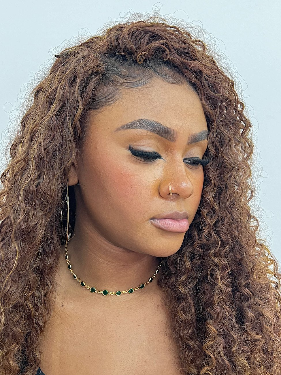 Choker Folheada a Ouro Esmeralda 3686