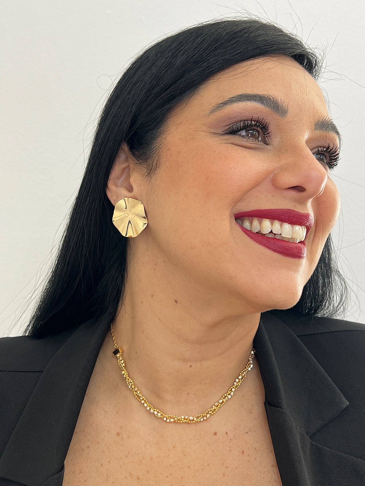 Choker Folheada a Ouro Trançada Strass 2764