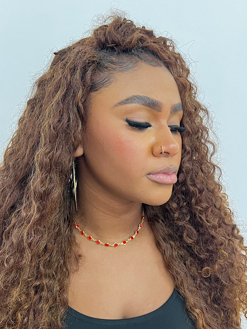 Choker Folheada a Ouro Vermelho 3687