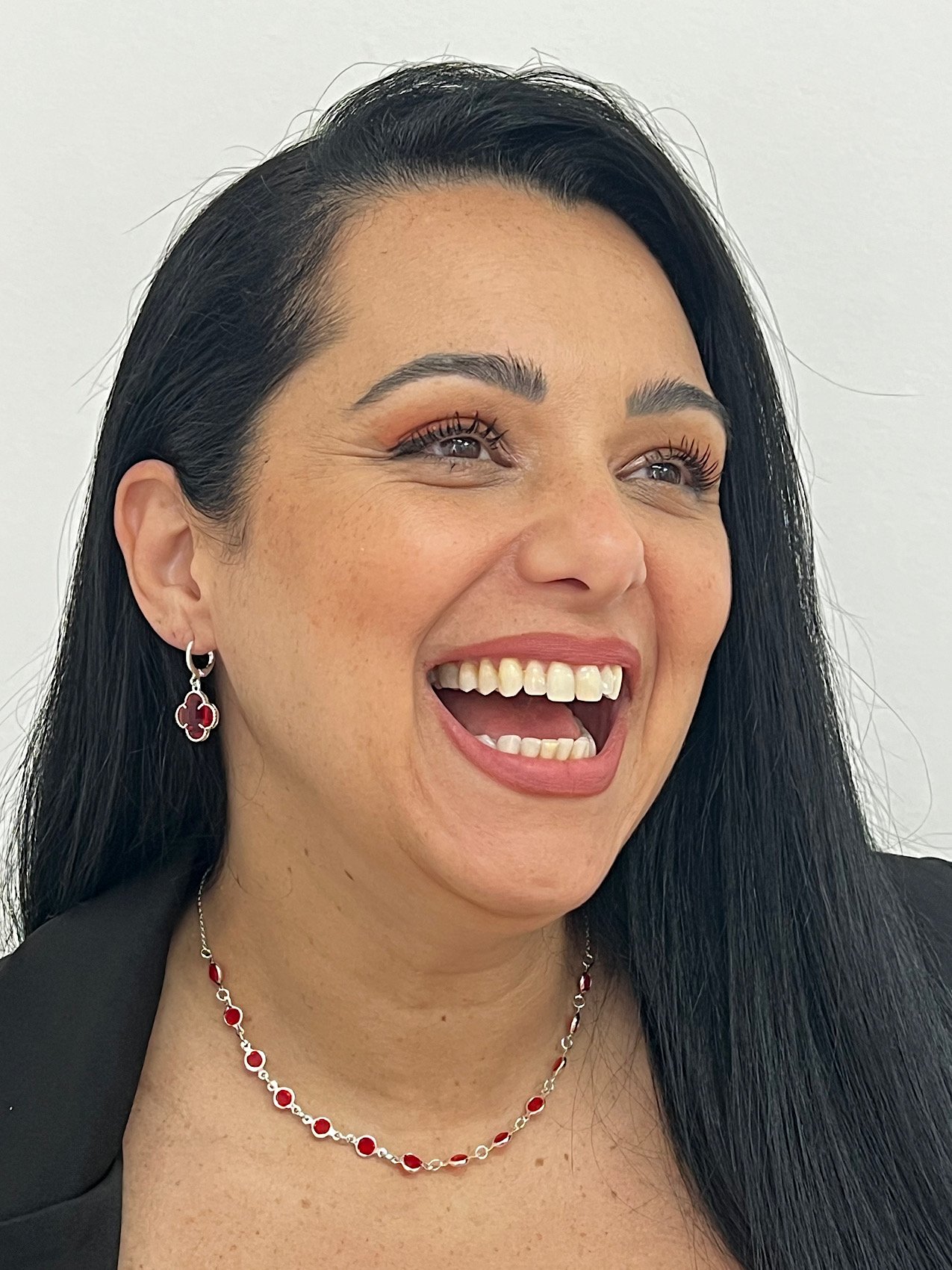 Choker Folheada a Prata Vermelha 2921