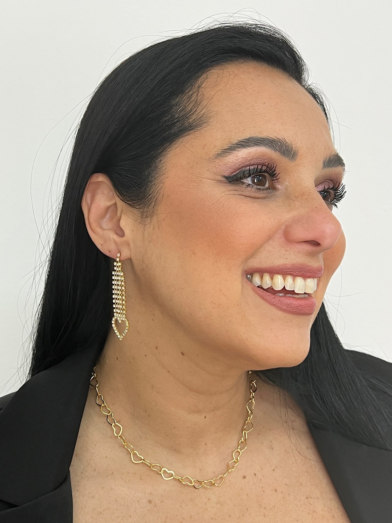 Choker Folheado a Ouro Corações 5533