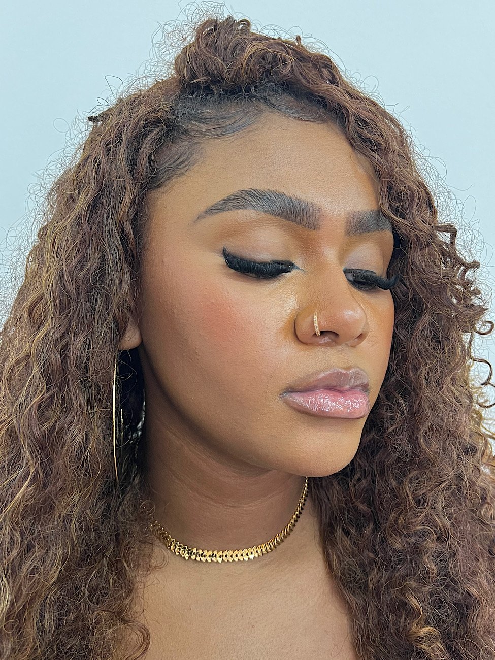 Choker Folheado a Ouro Escama 8640