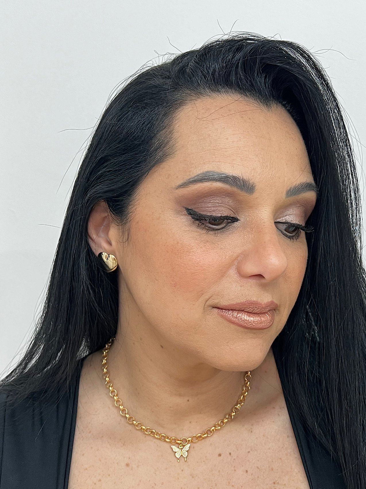 Choker Folheado a Ouro Escama Borboleta 4512