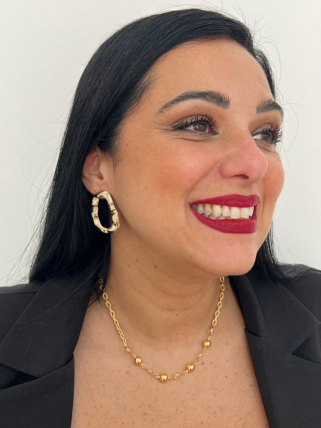 Choker Folheado a Ouro Esfera Cristal 8561