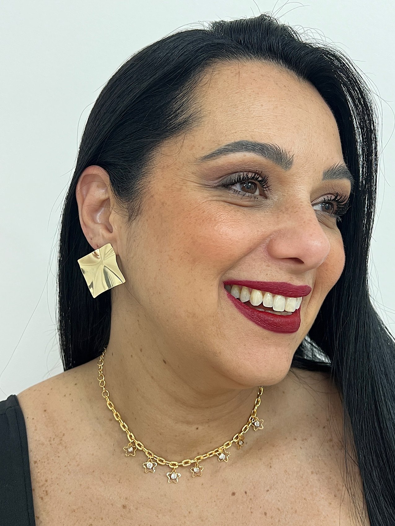 Choker Folheado a Ouro Estrela Strass 2195