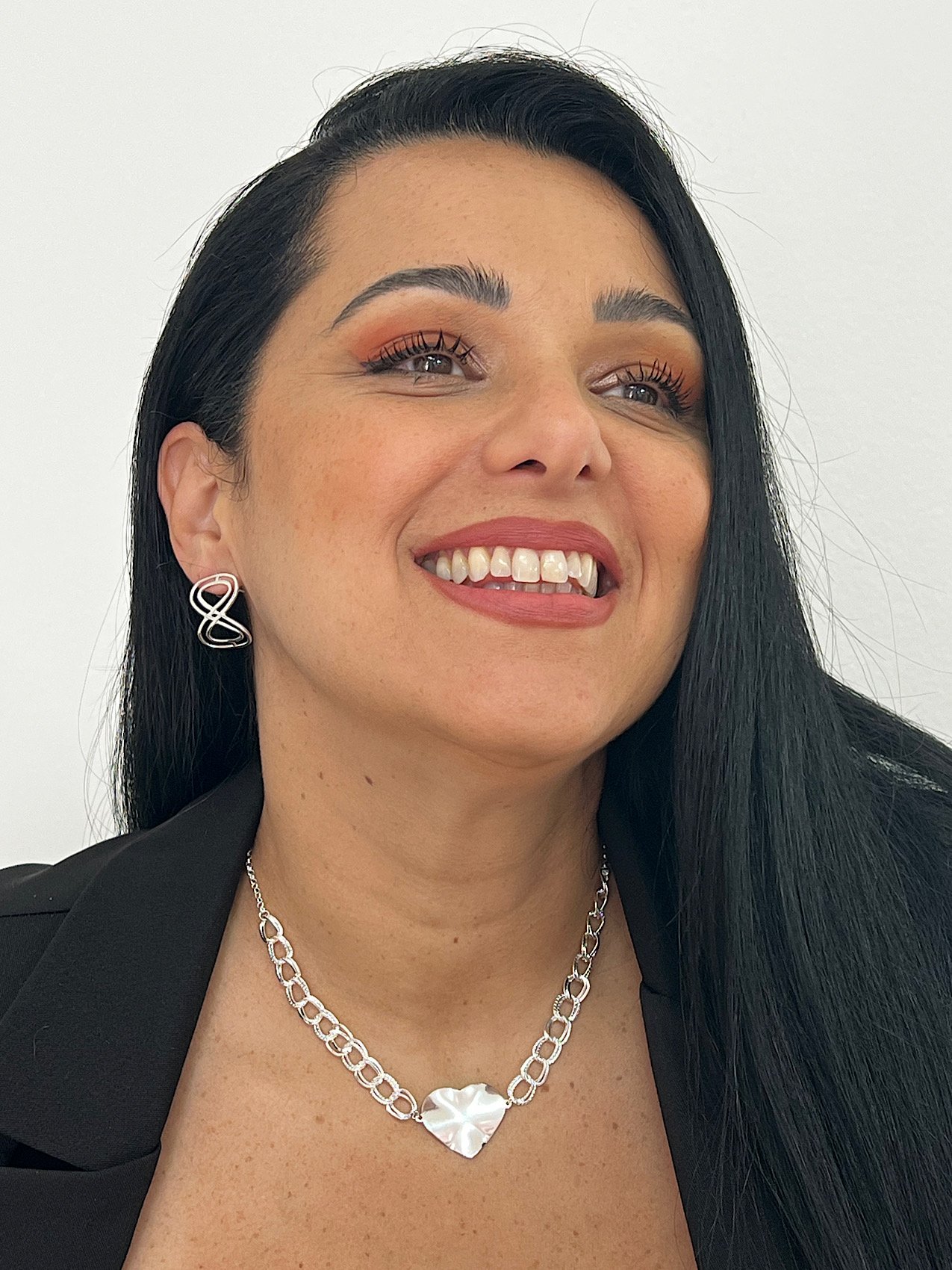 Choker Folheado a Prata Coração 4385
