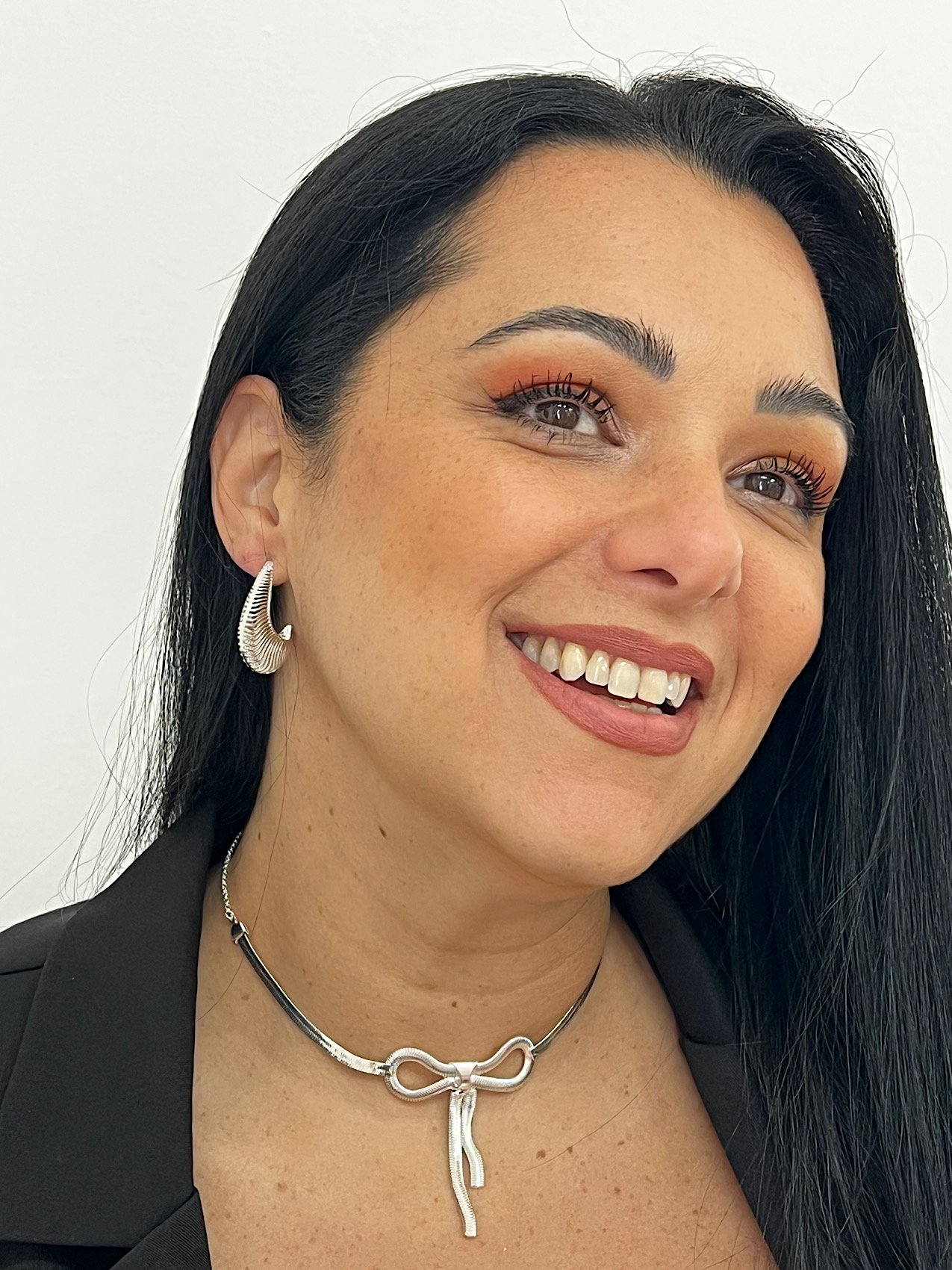 Choker Folheado a Prata Laço 5499