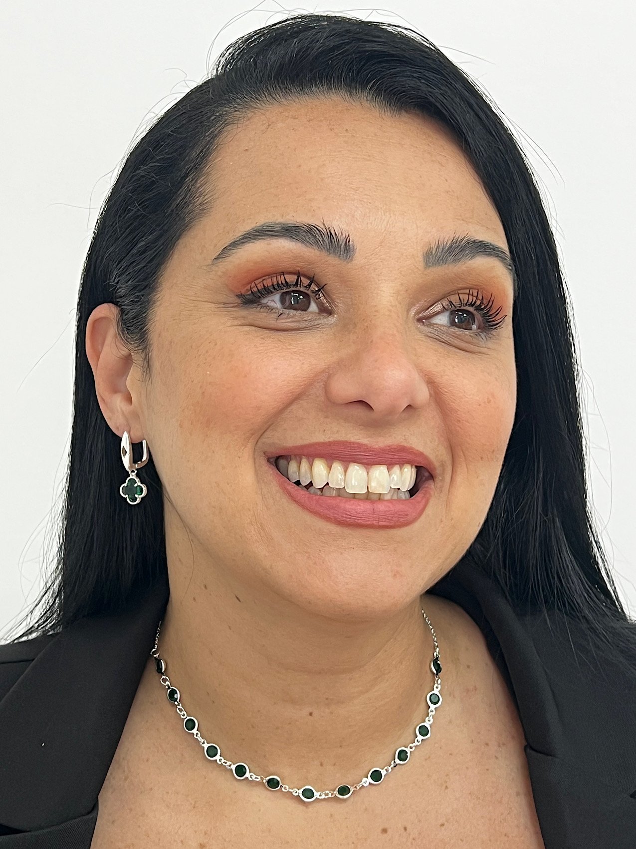 Choker Folheado Prata Esmeralda 1773