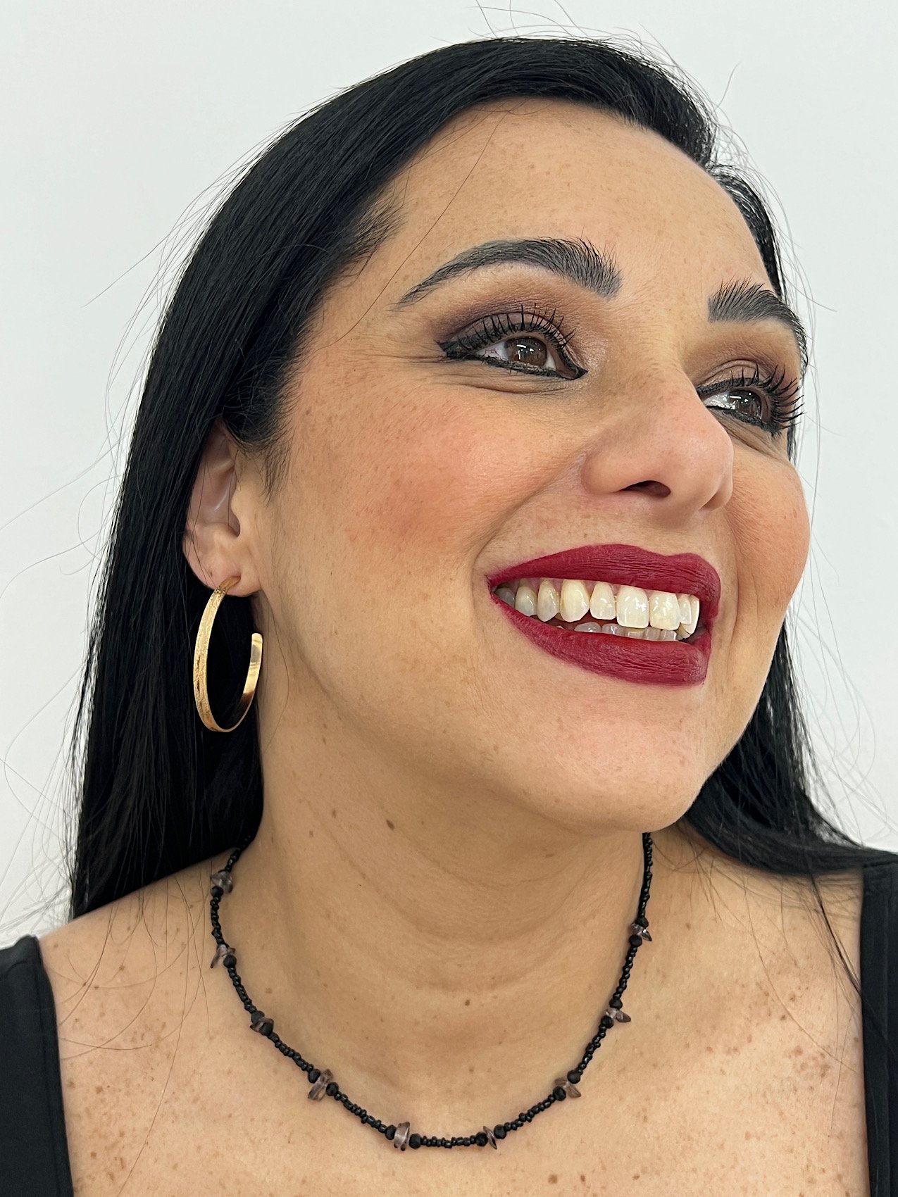 Choker Miçanga Preto 1264