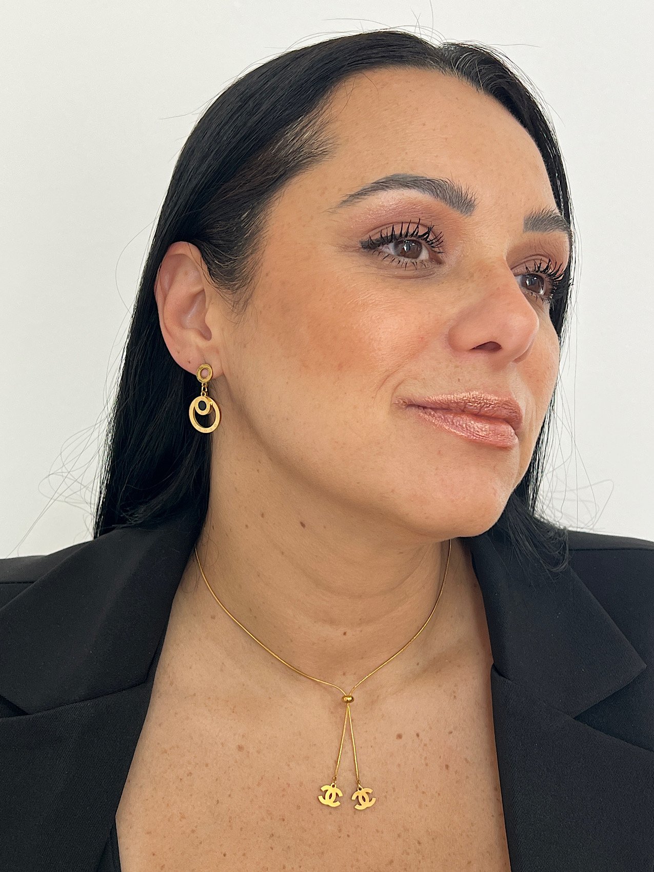 Colar Aço Inoxidável Inspiração Dourado 8675