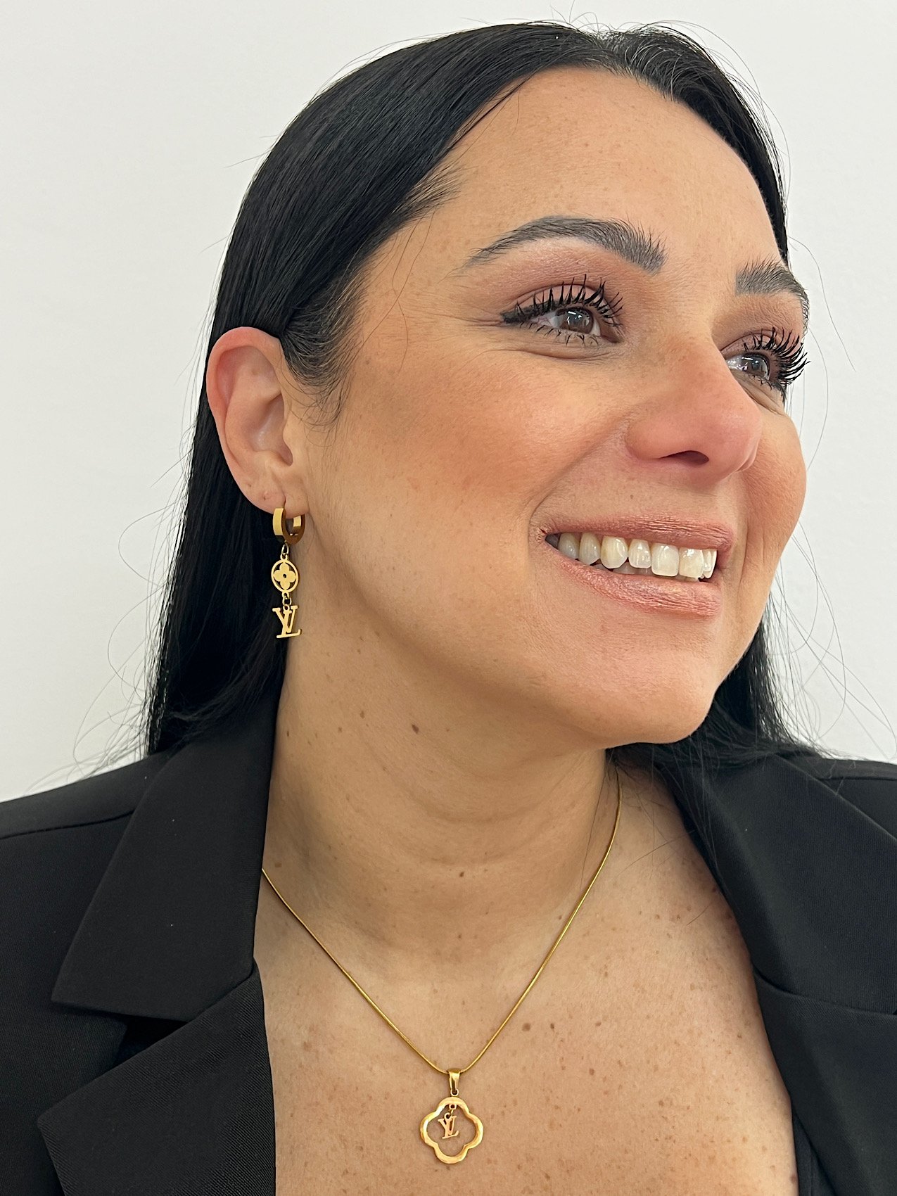 Colar Aço Inoxidável Inspiração Dourado 8677