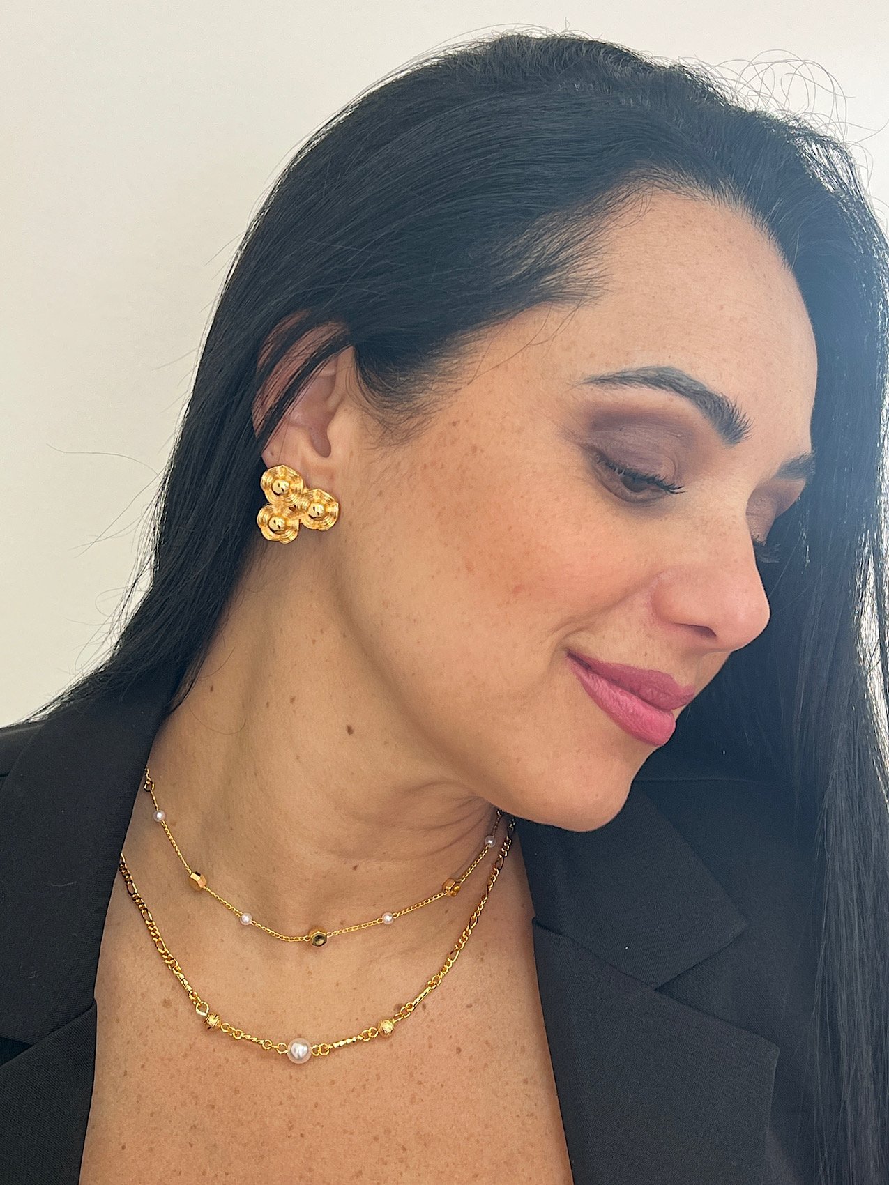 Colar Duplo Folheado a Ouro 6903
