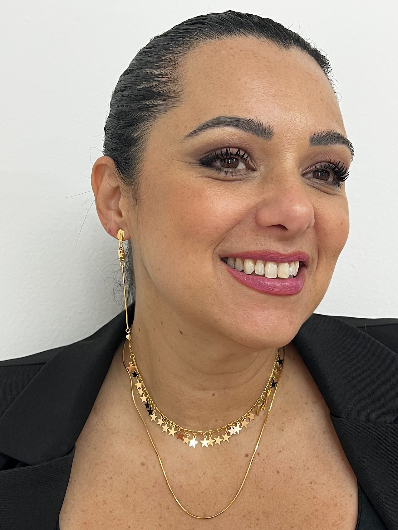 Colar Duplo Folheado a Ouro Estrela 8491