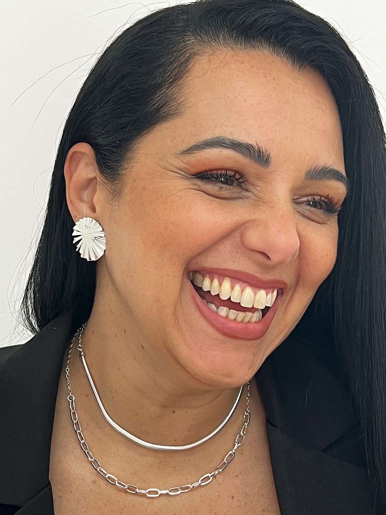 Colar Duplo Folheado a Prata Lacraia Correntaria 5616