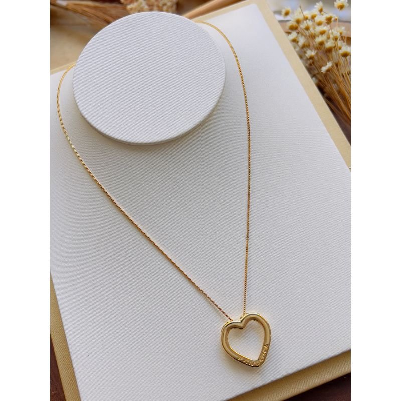 Colar Folheado a Ouro Coração 5427
