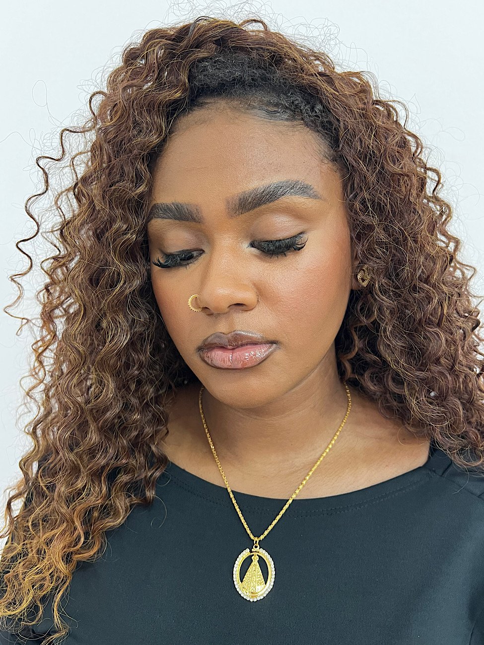 Colar Folheado a Ouro Nossa Senhora 6918