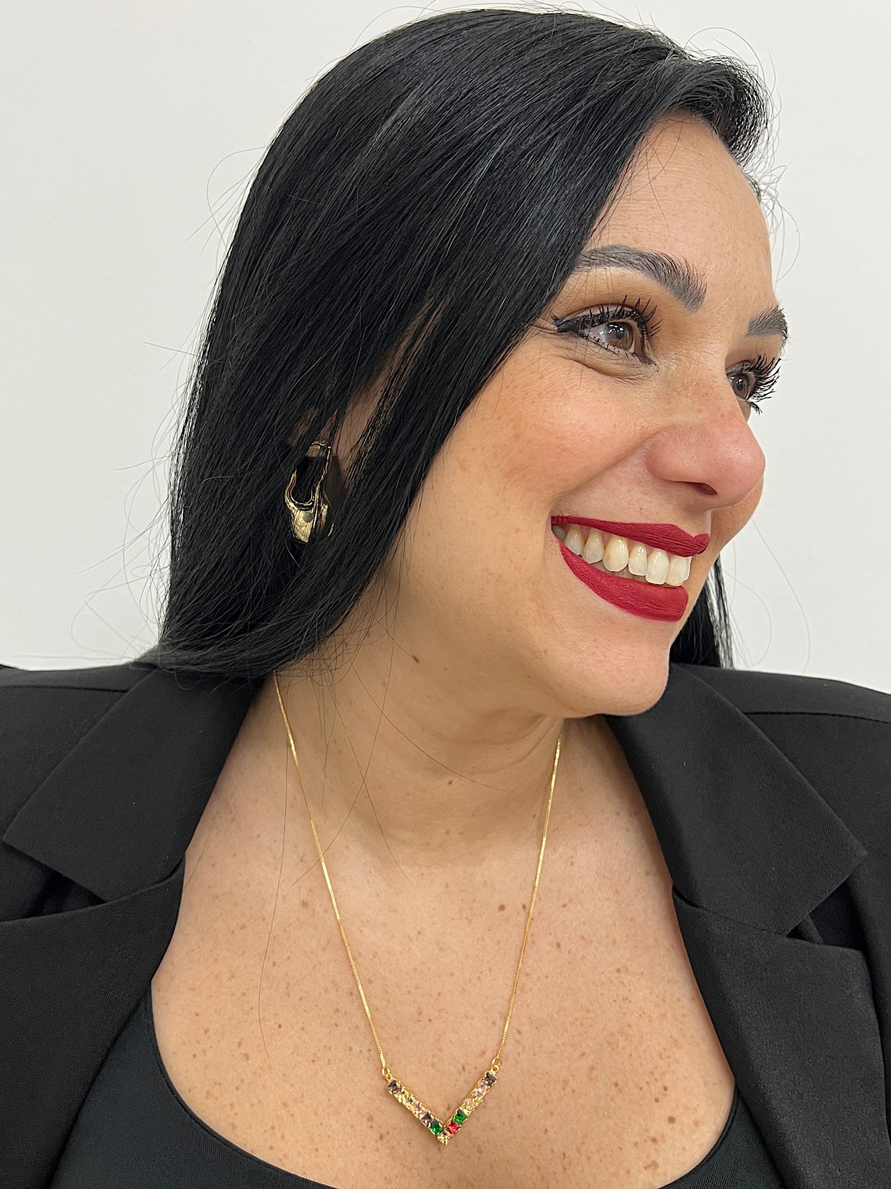 Colar Folheado a Ouro Zircônia Colorido 8646