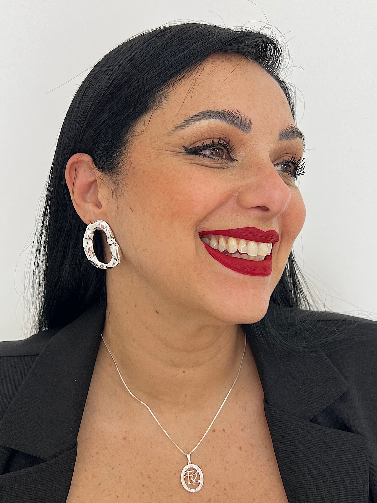 Colar Folheado a Prata Micro Zircônia Fé Cristal 5047