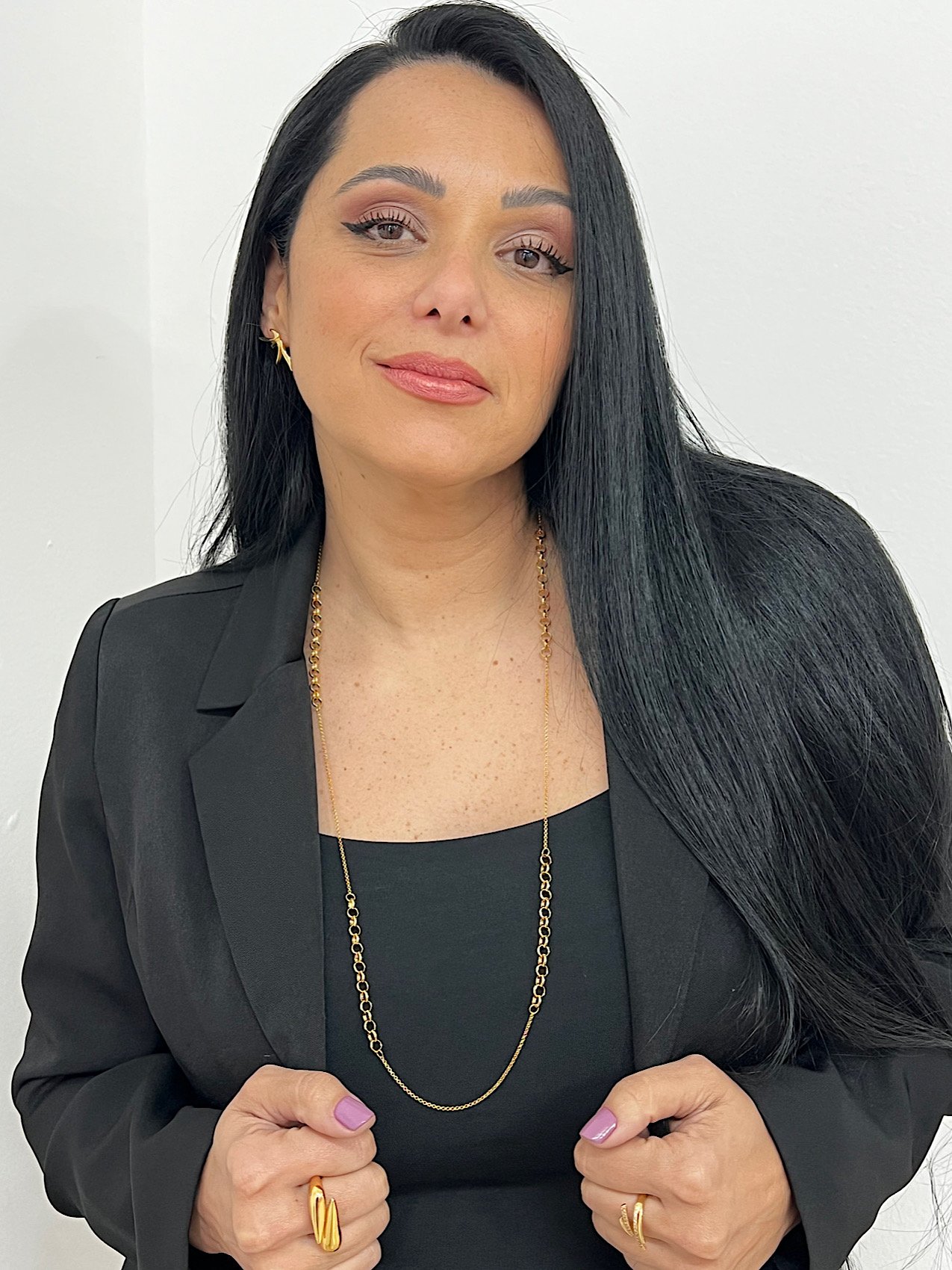 Colar Longo Folheado a Ouro 5445