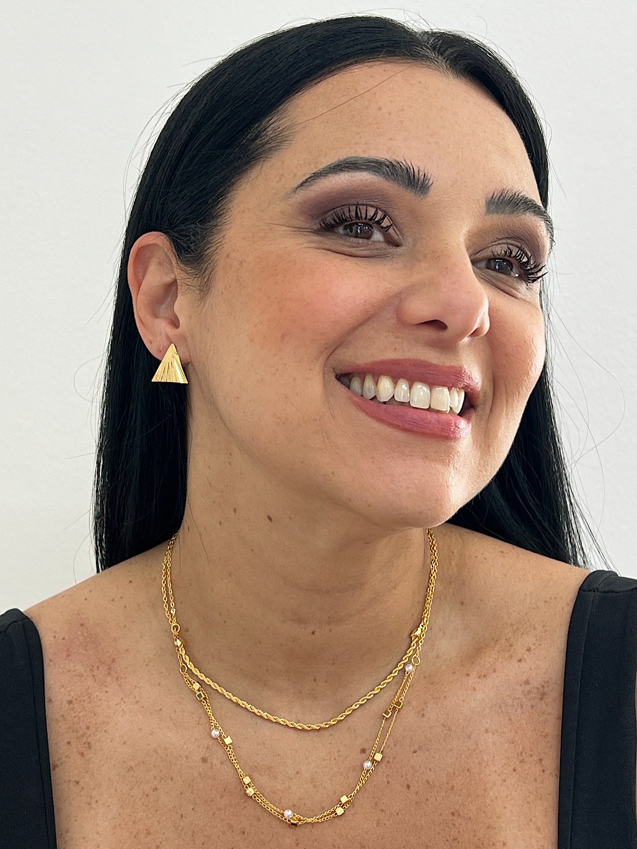 Colar Triplo Folheado a Ouro 4279