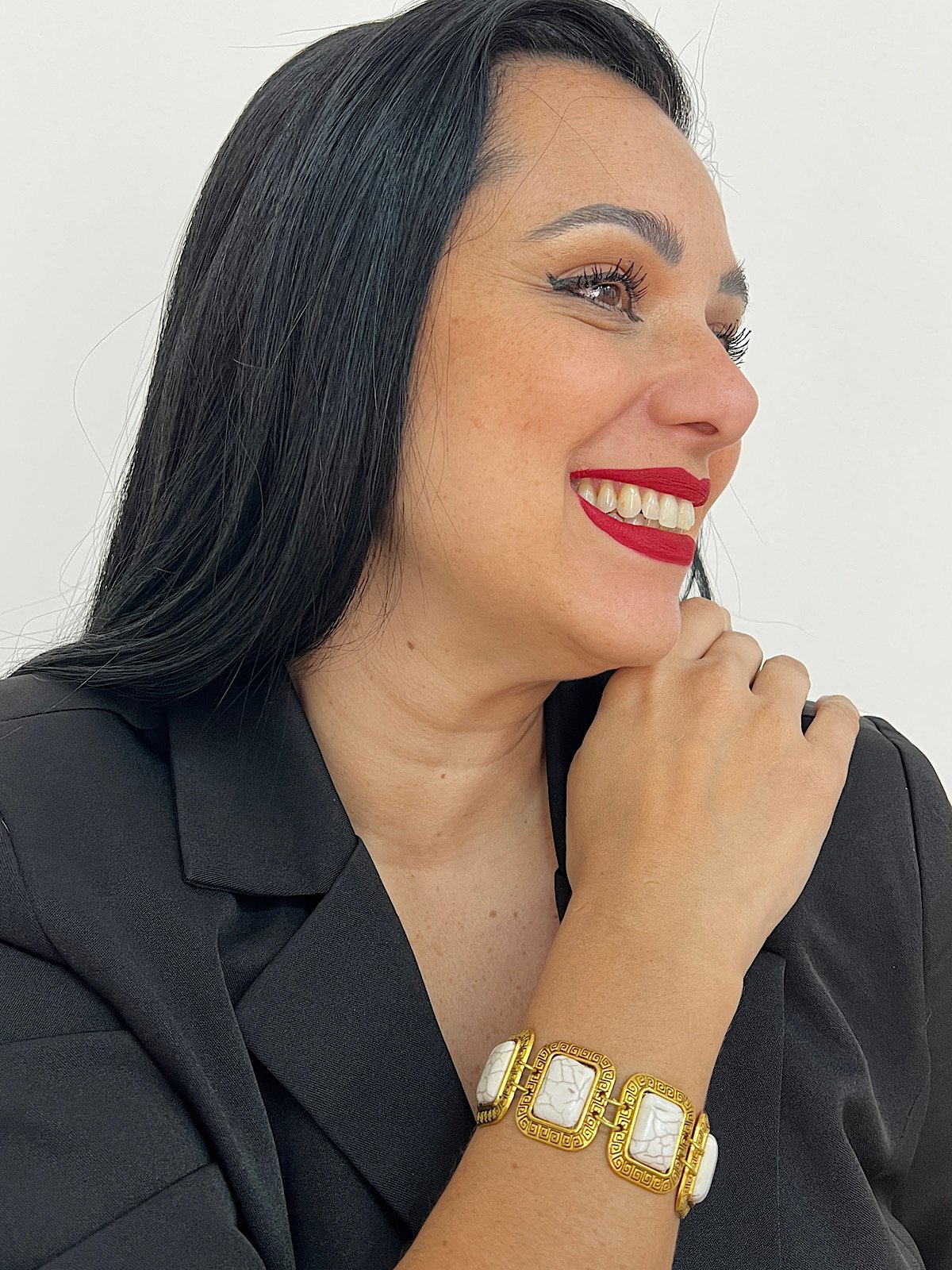 Pulseira Bijuteria Ouro Velho Marfim 6766