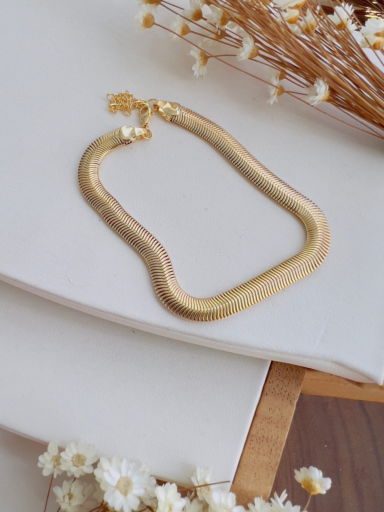 Pulseira Folheada a Ouro Lacraia 4093