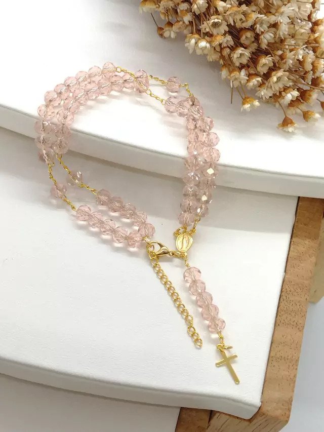 Pulseira Folheada a Ouro Terço 2899