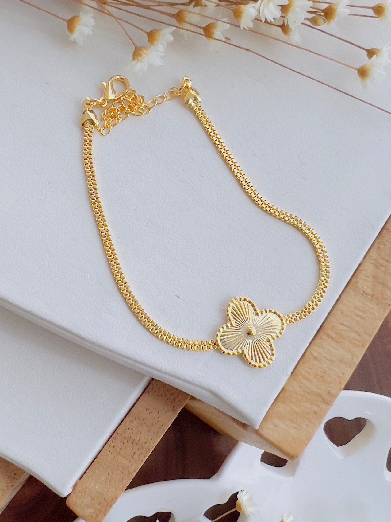 Pulseira Folheado a Ouro Insiração Virginia 6565